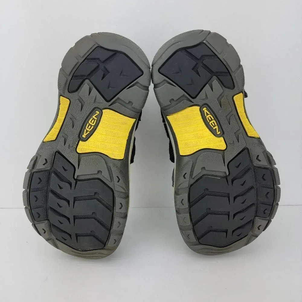 Keen Youth US 13 Washable Black Canvas Elastic Newport H2 Sandals Shoes 1020348